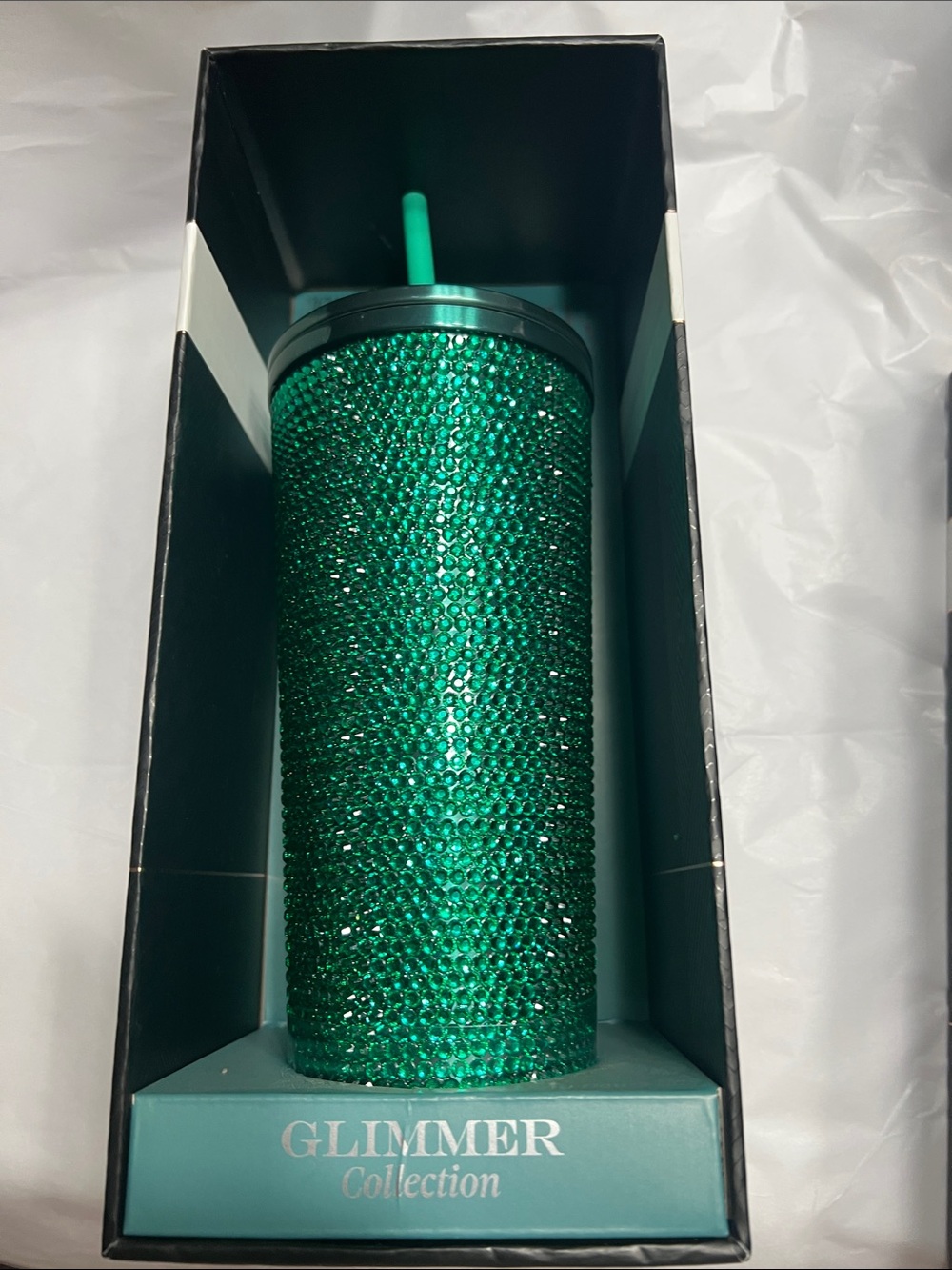 Traveler Glimmer Collection Emerald Crystal Tumbler 25oz - Picture 10 of 10